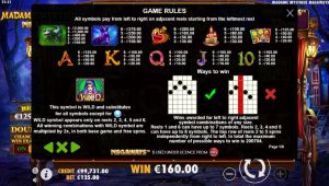Madame Mystique Megaways Payouts