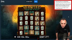 Scurrows spielt Wanted Dead or a Wild im Stake Casino