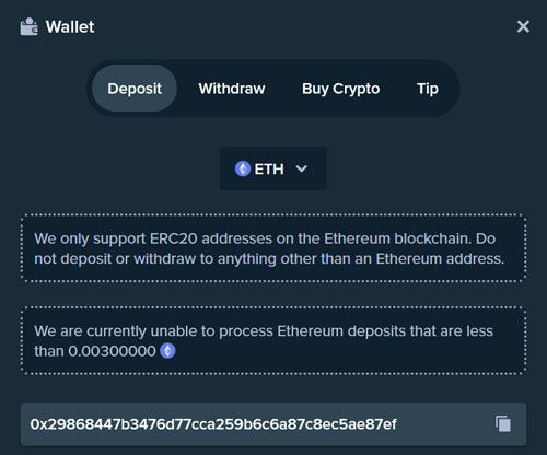 Stake ETH Deposit