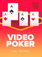 Stake Original Logo Video Poker