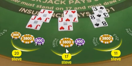 Steve Blackjack Einsaetze